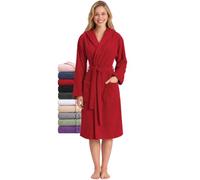 Twinzen - Peignoir de Bain Femme avec Capuche - 100% Coton Éponge | Tissu Confortable, Doux et Absorbant · Oeko-Tex · Robe de Chambre Sortie de Bain · Poches et Ceinture