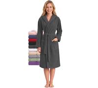 Twinzen - Peignoir de Bain Femme avec Capuche - 100% Coton Éponge | Tissu Confortable, Doux et Absorbant · Oeko-Tex · Robe de Chambre Sortie de Bain · Poches et Ceinture