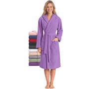 Twinzen - Peignoir de Bain Femme avec Capuche - 100% Coton Éponge | Tissu Confortable, Doux et Absorbant · Oeko-Tex · Robe de Chambre Sortie de Bain · Poches et Ceinture