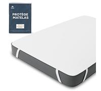 Twinzen - Protege Matelas 180x200 Impermeable Certifié Oeko TEX - Aleze Protege Matelas 180x200 Impermeable en Coton Respirant avec 4 Coins Elastiques