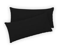 Twinzen® Taie Oreiller 40x80 (Lot de 2) - 100% Coton Jersey 150 GSM - 40 x 80 cm - Taie d'oreiller 40x80 - Housse de Coussin avec Fermeture Éclair - Certifié Oeko-Tex