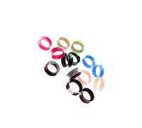 TWISAXC Écarteurs d'oreilles en silicone sûr, 7 paires de | une flexibilité optimale. Tunnel d'expansion en silicone de 0,47 mm, couleurs assorties. 7 différentes dans un seul paquet.