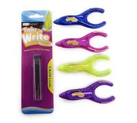 Twist n écriture crayon mécanique avec recharges, mine de 2 mm Magenta, Purple, Blue, Yellow