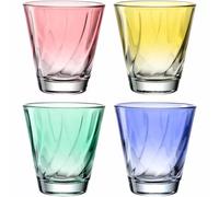 TWIST Verre 21 cl LEONARDO couleurs assorties x4