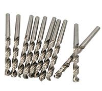 TWISTDRILL Lot de 10 forets à métal HSS 1,0 mm - DIN 338 Type N - Meulés - Jeu de forets pour acier - Foret en aluminium - Foret en laiton