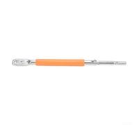 Twister et cintreuse à 3 trous, outil de clôture en acier robuste avec poignée en silicone orange, tissage rapide pour treillis et clôtures électriques, capacité de 0,28 à 0,6 cm