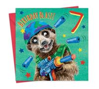 Twizler Carte d'anniversaire 7 ans pour garçon