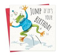 Twizler Carte d'anniversaire amusante - Fête grenouille - Carte d'anniversaire pour homme - Carte d'anniversaire pour homme - Carte d'anniversaire pour fils, frère - Carte d'anniversaire pour mari,