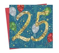 Twizler Carte d'anniversaire de 25 ans - Carte d'anniversaire de 25 ans - Carte d'anniversaire unisexe pour lui, elle, homme et femme - Carte d'anniversaire de 25 ans pour fils, fille, frère, sœur