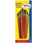Twizz Pinceaux 9 pièces rouge 25 cm Rouge G