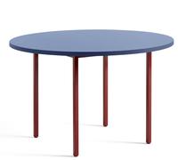 Two Colour Table 120 cm Hay Bleu - Rouge marron - HAY AB208 A829 AE51