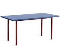 Two Colour Table Longueur 160 cm Hay Bleu - Rouge marron - HAY AB208 A825 AE51