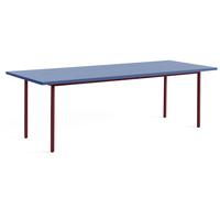 HAY Table à manger Two-Colour 90x240 cm Maroon red-blue
