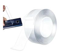 Two Sided Tape - Transparent Strong Adhesive Waterproof Removable Roll, Multipurpose Wall Safe Bonding Tape For Home Office, Heavy Duty Double Sided Sticker | Ideal For Posters, Pictures, Rugs