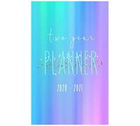 Two Year Planner 2020-2021: Rainbow Colors Design 2 Year Pocket Planner Calendar 5x8 Inches Jan 2020 To Dec 2021 With Phone Book - Personal Planner 24 Months Monthly View Notebook Organizer Agenda Sch