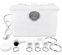 TWOLIIN station de relevage eau sale pompe à matières fécales 700W, pompe domestique eaux usées avec filtre à charbon et lames en inox, pompes à eaux sales pour WC, douche, cuisine et lave-vaisselle