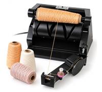twostronking Enrouleur De Laine, Bobineuse électrique Automatique, Bobinoir | 2 Modes De Bobinage, Design Pliable, 3 Tubes En Carton, Longueur Maximale Mesurable De 20 000 M, Pour Les Ateliers Créatifs