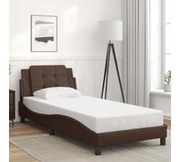 Twovex Cadre de lit marron 80 x 200 cm avec tête de lit Longueur 218 cm Largeur 85 cm