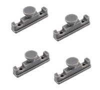 Twowinds Crochet Rideau Panneau Japonais pour Rail - (4 pcs) | Compatible avec Ikea Kvartal (4 pcs)