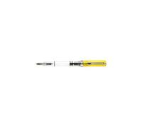 TWSBI Eco Stylo plume transparent jaune, stylet en acier EF, chargement à piston, 139 mm