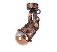 TWSXTE Plafonnier vintage style industriel,LED projecteur,Applique murale intérieur ajustable,douilles E27, pour ampoules jusqu'à 60W. (ampoule non fournie)