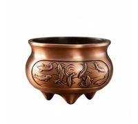 TWTCZOZ Brûleur d'Encens en Alliage Porte-encens Brûle-parfum Lion Tête Encensoir Miniature Zinc Alliage Gravure en Relief Coupe Stable Facile à Nettoyer, Poisson Bronze Simple