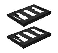 TWTCZOZ Platine de Montage Support Support de Boîte à Outils Équerre de Fixation Porte Boîte Robuste En Fer pour Demi Largeur Installation Stable Adaptée Aux, 2 Pièces
