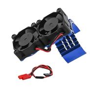 TWTCZOZ RC Car Moteur Ventilateur Refroidissement Article Radiateur Aluminium Alliage Pièce Détachée Montage Pratique Remplacement Stable Adapté pour Utilisat, Bleu