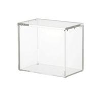 TWTCZOZ Vitrine avec Porte Magnétique Claire, 20 X 10 X 17,8 Cm | Transparente, Boîte avec Couvercle Magnétique, Résistante, pour Étagère