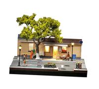 TWTCZOZ Vitrine pour Voiture Miniature à L'échelle 1/64, Diorama de Rue, Accessoire Photo, Boîte de Rangement