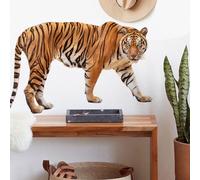 TXDAMAI Animaux de la Jungle Décorations Murales Tigre Stickers Muraux Animaux Sauvages Décoration Murale Porte pour Chambre Salon Chambre Enfants