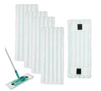 TXErfolg 5 Pièces Serpillères de Rechange pour Leifheit Clean Twist M Ergo Micro Duo, 38x15cm Housse de Rechange pour Leifheit Balai, Microfibre Accessoires de Rechange pour Tous de Sols