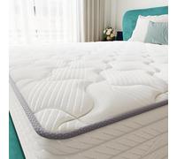 TXO Matelas 140x200 cm, Matelas à Ressorts Ensachés Antistatique, Hauteur 25 cm, Matelas Hybride avec Conception à 7 Zones pour Le Soutien du Dos, Niveau de Ferme H3, Certifié Oeko-Tex