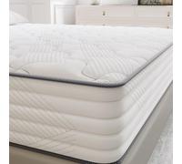 TXO Matelas 90 x 190 cm, à ressorts ensachés, hauteur 25 cm, dureté H3, matelas à ressorts 7 zones avec mousse de qualité supérieure pour le soutien du dos, certifié Oeko-Tex