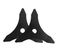 txuzong 2 Pièces Lame Débroussailleuse Ronce 3 Dents en Acier au Manganèse | Diamètre Trou 25,4 mm - Lame Légère et Fine pour Pelouses et Mauvaises Herbes - Non Adapté aux Branches Dures