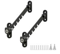 txuzong Limiteur de Fenêtre Verrouillable 2 Pièces - Entrebailleur en Acier Inoxydable Réglable - Bloque Fenêtre Ouverte à Niveaux Multiples - Compatible avec la Plupart des Fenêtres
