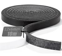 TXXATX Joint Mousse Adhésif 12mmx6mmx10m Joint Anti-Intempéries | Mousse Autocollante Isolation Acoustique, Bande d'étanchéité, Porte, Fenêtre
