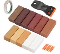 TXXATX Kit Réparation Carrelage 11 Couleurs, Sombre | Kit Reparation Parquet, avec Grattoir, Réparation Parquet Stratifié, pour Bois, PVC, Carrelage, Meubles, Sol