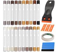 TXXATX Kit Réparation Carrelage 20 Couleurs, Coloré | Kit Reparation Parquet, avec Grattoir, Réparation Parquet Stratifié, pour Bois, PVC, Carrelage, Meubles, Sol