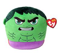 TY - Marvel Squish a boos - Coussin Hulk 35 cm - TY39350 - Vert - Dès 3 Ans