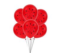 TYCIONG Kit de ballons de fête pastèque, décorations en latex vifs pour événements estivaux, 6 ballons (#5)