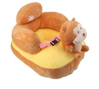 TYCIONG Siège de Soutien pour bébé, canapé en Peluche Douce, Angles Réglables et Confortables, Fonction Bluetooth pour Apprendre à S'asseoir à L'intérieur (Singe)
