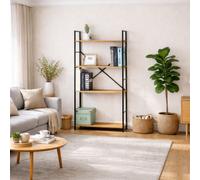 Concept Usine Étagère Tyda 4 rangements 112 cm chêne et noir