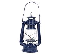 Tyenaza Lanterne à Huile kérosène, Lampe à kérosène Vintage Lanterne en Fer Lampe à Huile fête pub décoration Cadeau pour intérieur et extérieur, Lampe à Huile Suspendue(Bleu)