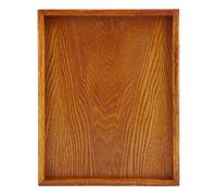 Tyenaza Plateau de Service Rectangulaire en Bois Solide, Assiette Multifonction pour Steaks, Fromages et Apéritifs, Support de Présentation Alimentaire pour Fêtes et Repas à la Maison (30 * 24cm)