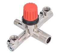 Tyenaza Tube à Double Sortie, Interrupteur de compresseur d'air, Valve de régulateur de Pression, Valve en métal, Accessoire de Montage Non réglable