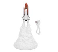 Tyenaza Veilleuse spatiale imprimée en 3D ABS, lampe LED créative et Cool, Capsule spatiale, ornement de bureau pour les Fans de l'espace, décoration de chambre à coucher de maison