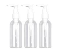 TYFGRT Lot De 3 Flacons De Lotion, Flacons Distributeurs De Lotion Portables, Distributeur À Pompe De 100 ML, Mini Distributeur De Savon, Flacon De Lotion Réutilisable