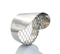 Tygerix Borne d'échappement de fumée avec Grille Anti-tintrusion en Acier Inoxydable Ø 100 mm | Évacuateur de fumée ou Aspiration d'air chaudières poêles Bois granulés |