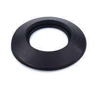 Tygerix® Rosace de Finition Murale en Silicone Noir pour Tubes de 130 mm | Rosetta Flexible de Couvercle de Trou de Mur pour Conduit de Cheminée de Poêles à Bois, Pellets et Chaudières | Résistance